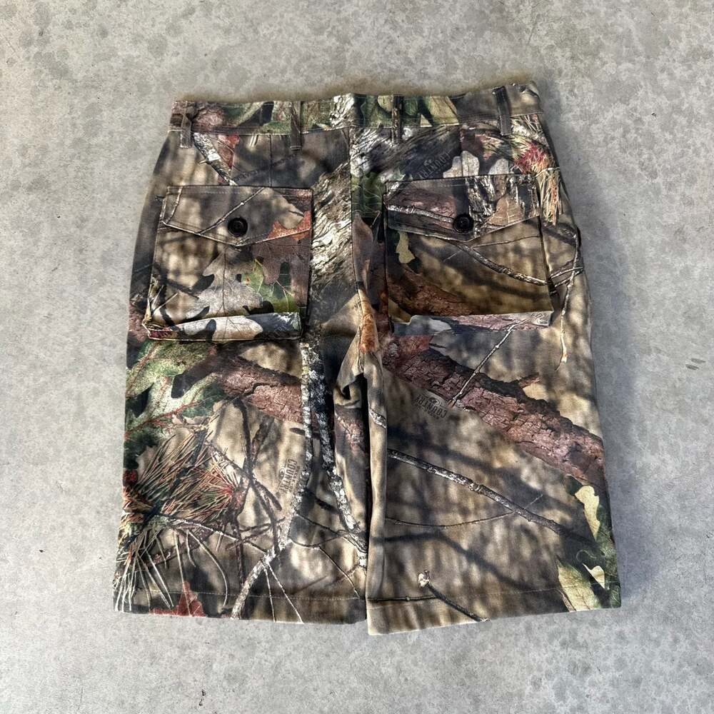 Vintage Y2K Grunge Mossy Oak Camo Baggy  Shorts